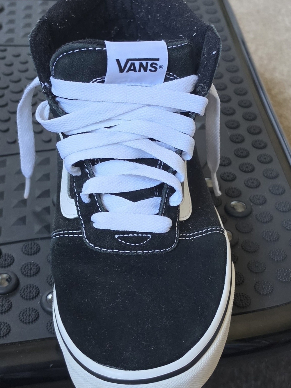 Vans Black Low-Top Skate Shoe with White Accents
